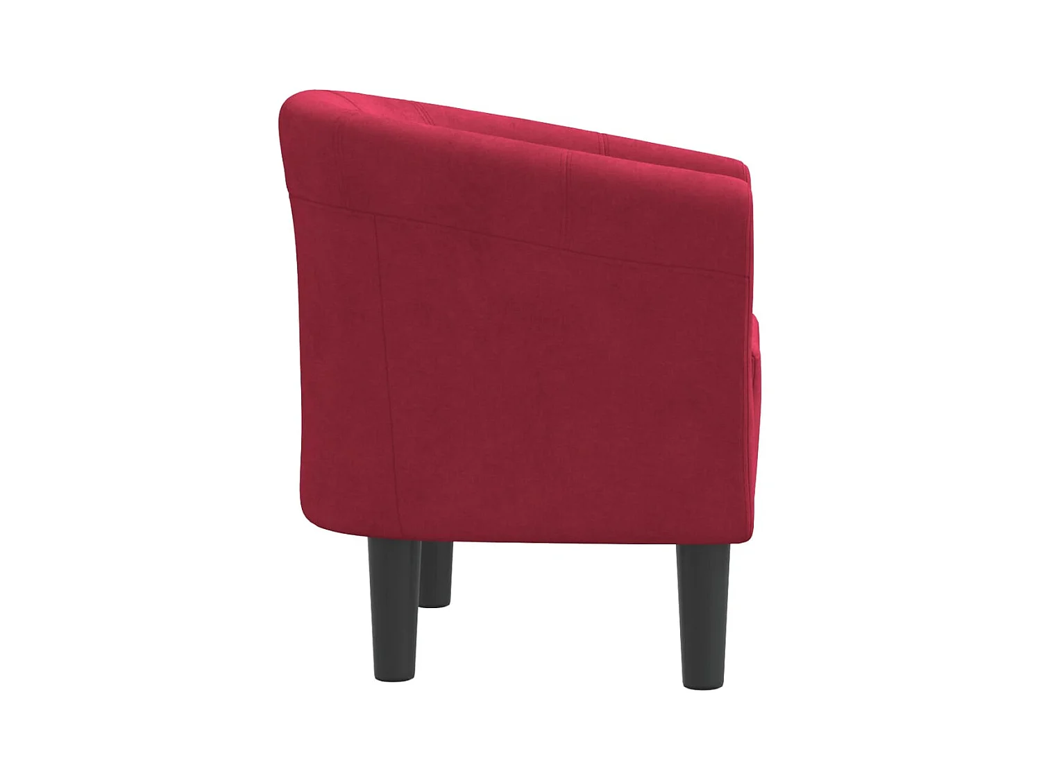 Sillón de salón | Silla de relax | Sillón de terciopelo rojo tinto SHL6764