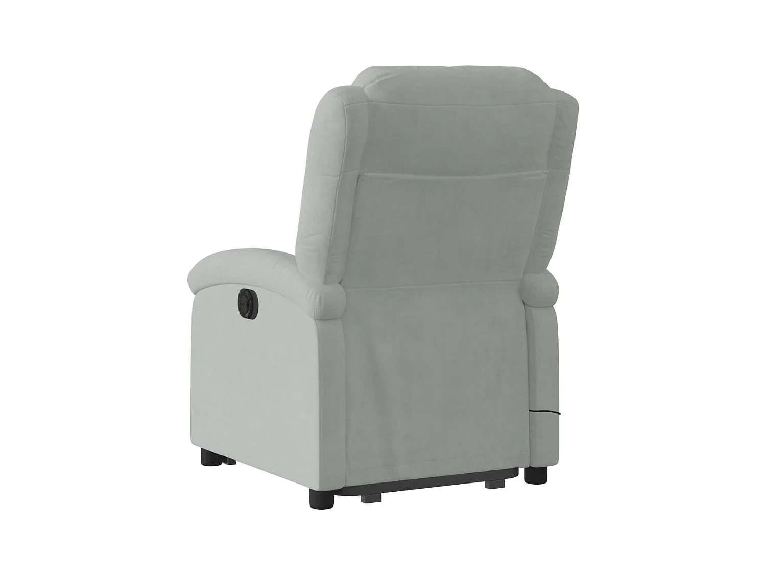 Sillón de salón | Silla | Sillón de masaje reclinable elevable terciopelo gris claro SHL4619