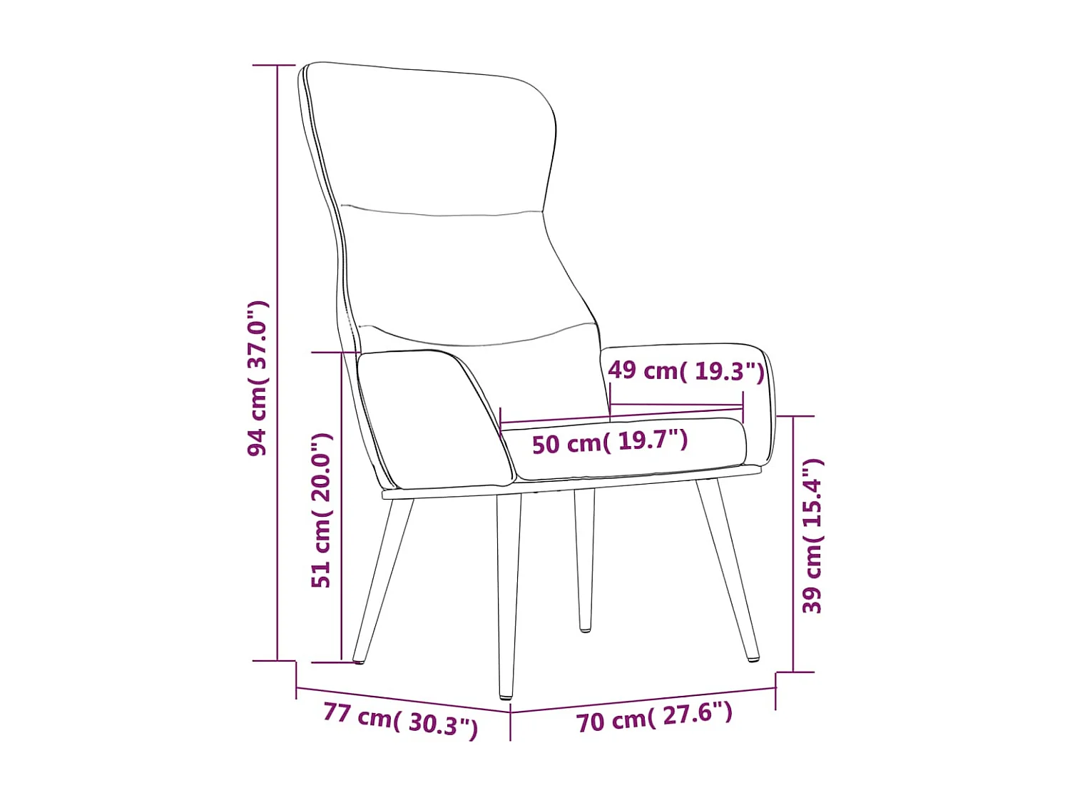 Sillón de relax | Silla de relax de tela gris claro SHL7976