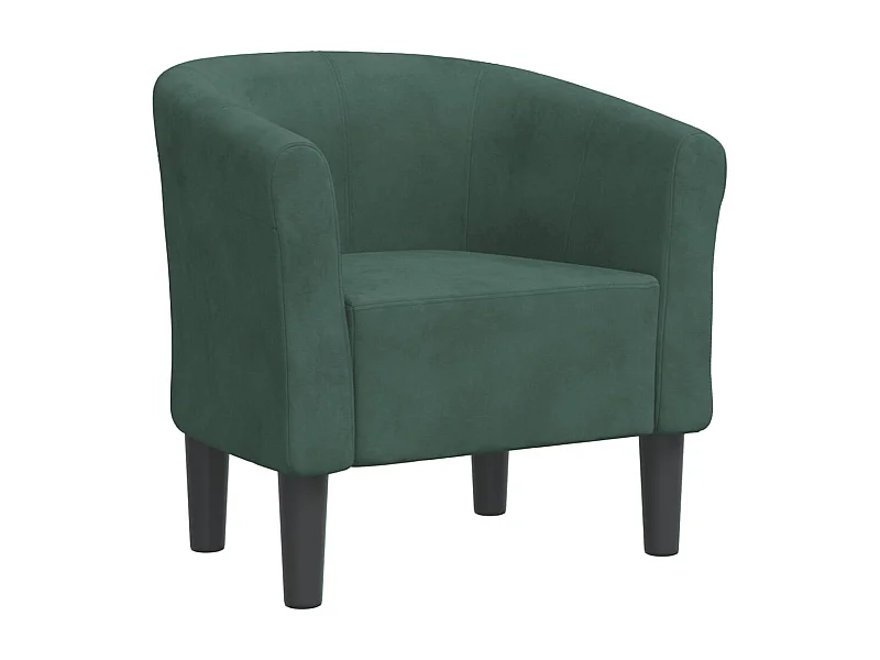 Sillón de salón | Silla de relax | Sillón de terciopelo verde oscuro SHL8635