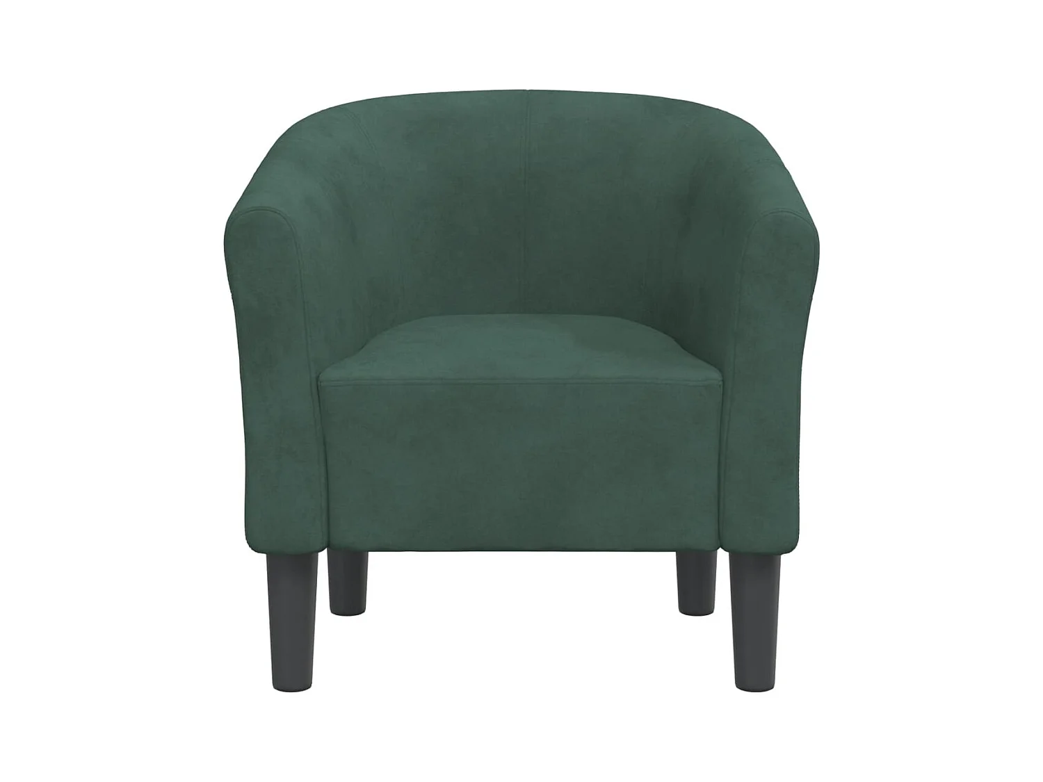 Fauteuil de Salon-Chaise cabriolet vert foncé velours SHL4836