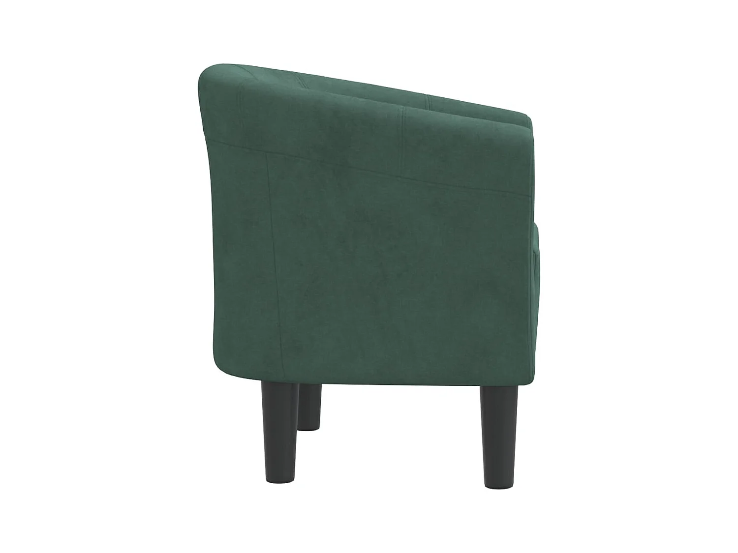 Fauteuil de Salon-Chaise cabriolet vert foncé velours SHL4836
