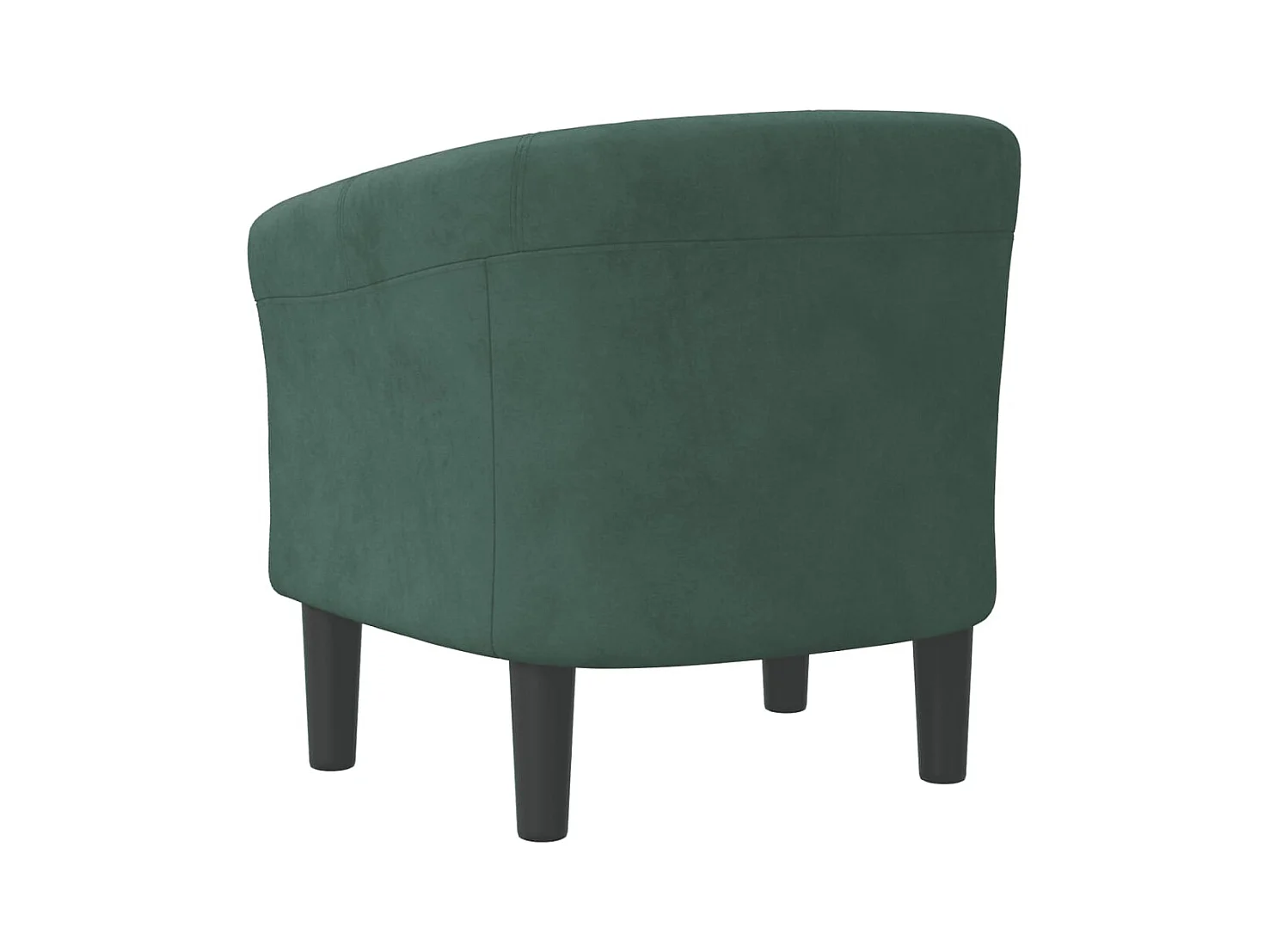 Fauteuil de Salon-Chaise cabriolet vert foncé velours SHL4836