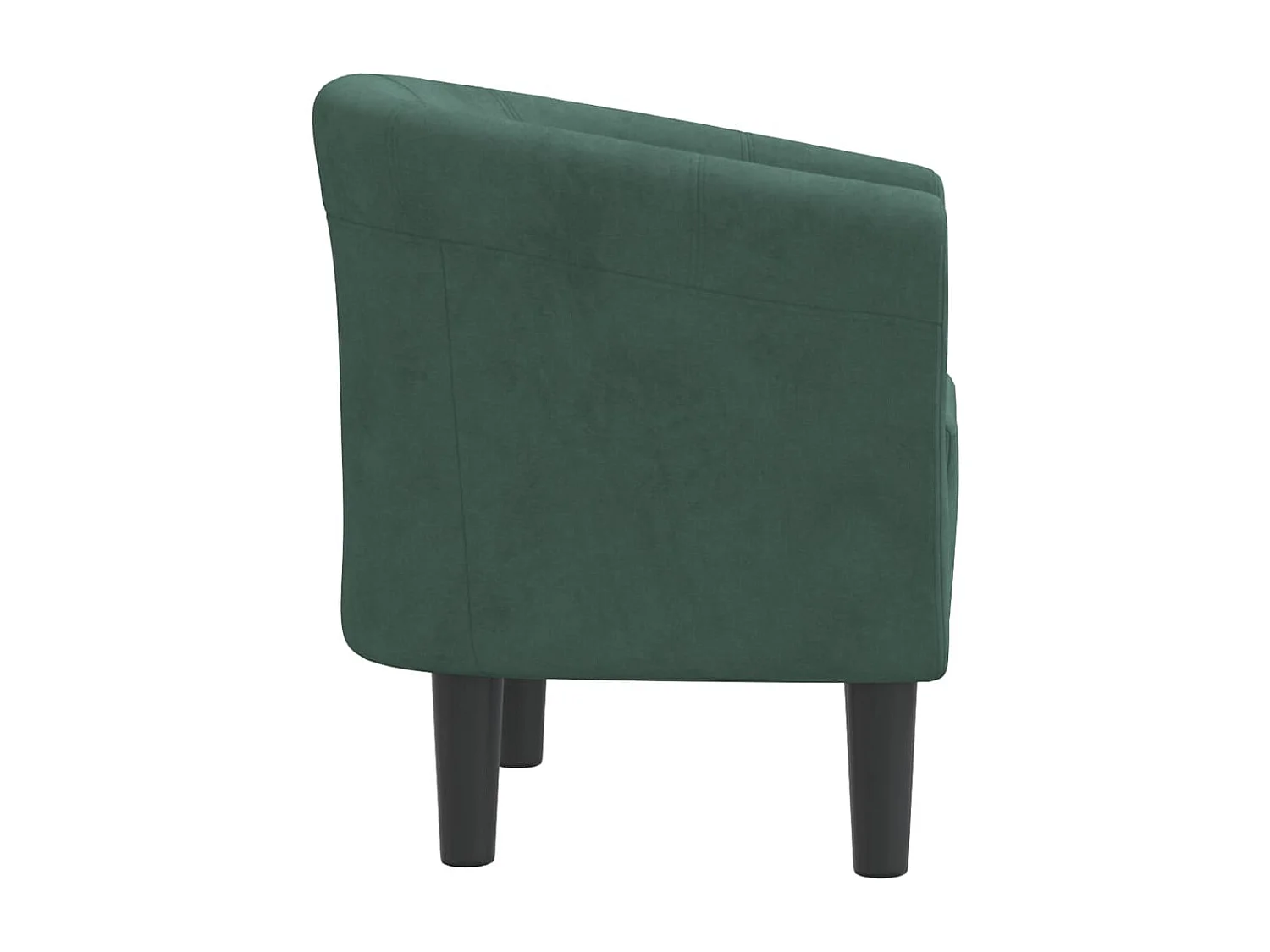 Sillón de salón | Silla de relax | Sillón de terciopelo verde oscuro SHL8635