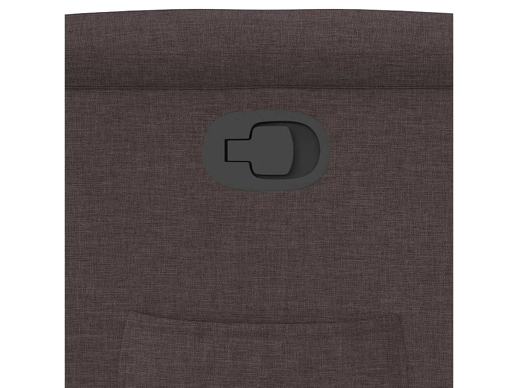 Fauteuil inclinable-Chaise de relax-Fauteuil TV Marron foncé Tissu SHL1731