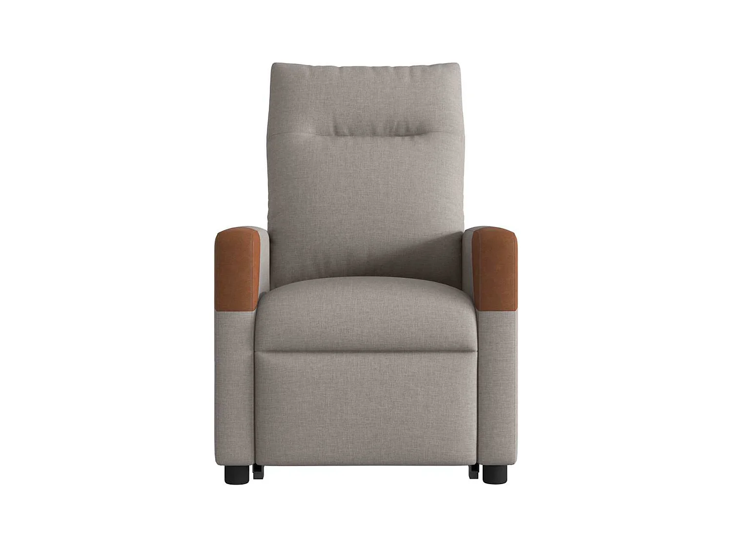 Fauteuil inclinable-Chaise de relax-Fauteuil de Massage Taupe Tissu SHL4483