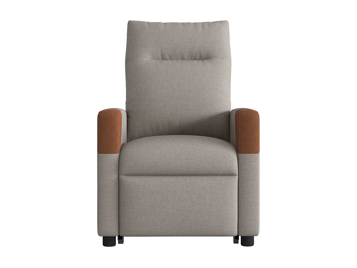 Fauteuil inclinable-Chaise de relax-Fauteuil de Massage Taupe Tissu SHL4483