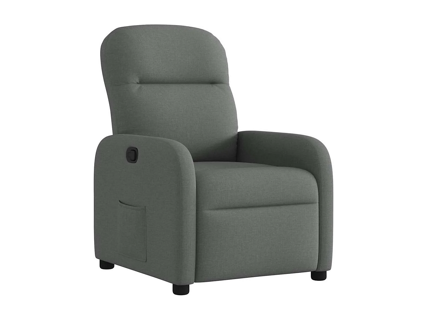 Sillón de relax | Sillón reclinable de tela gris oscuro SHL7077
