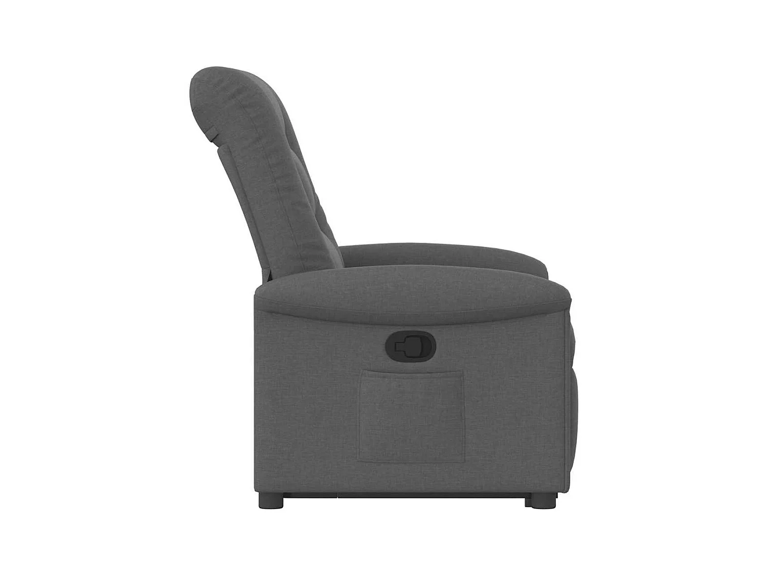 Sillón de relax | Silla | Sillón reclinable elevable de tela gris oscuro SHL3501