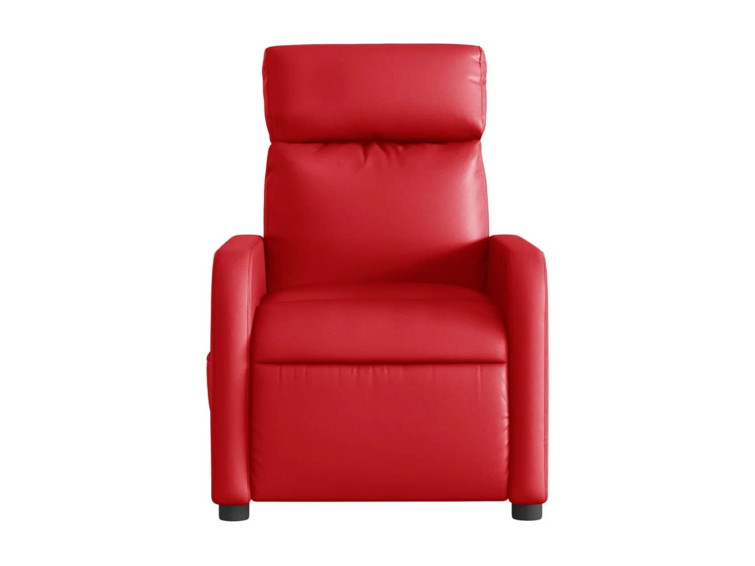 Sillón de salón | Silla | Sillón de masaje reclinable eléctrico de cuero artificial rojo SHL2286