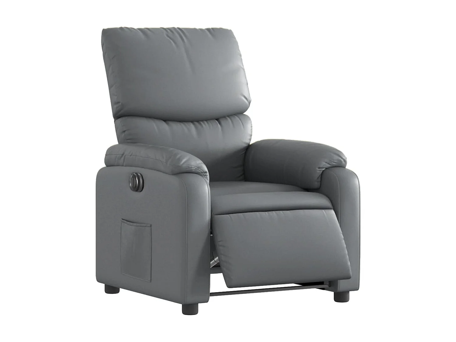 Relaxsessel Elektrisch | Lounge Sessel indoor Grau Kunstleder SHL98007