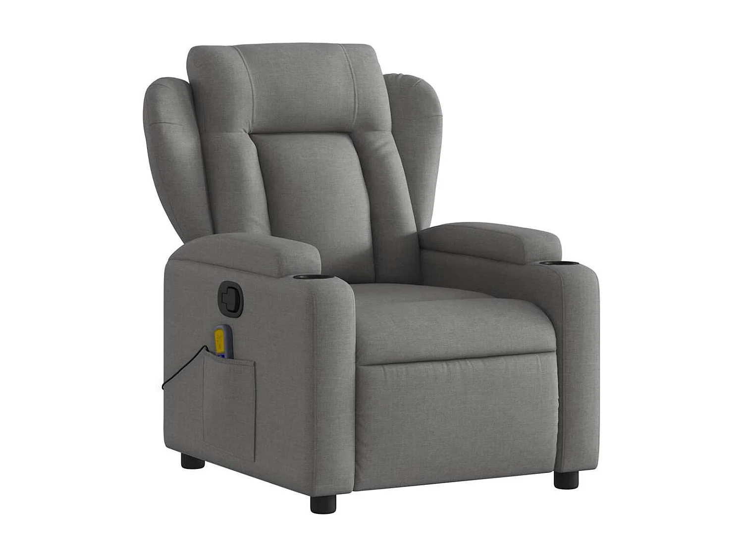 Fauteuil inclinable-Chaise de relax-Fauteuil de Massage gris foncé tissu SHL1439