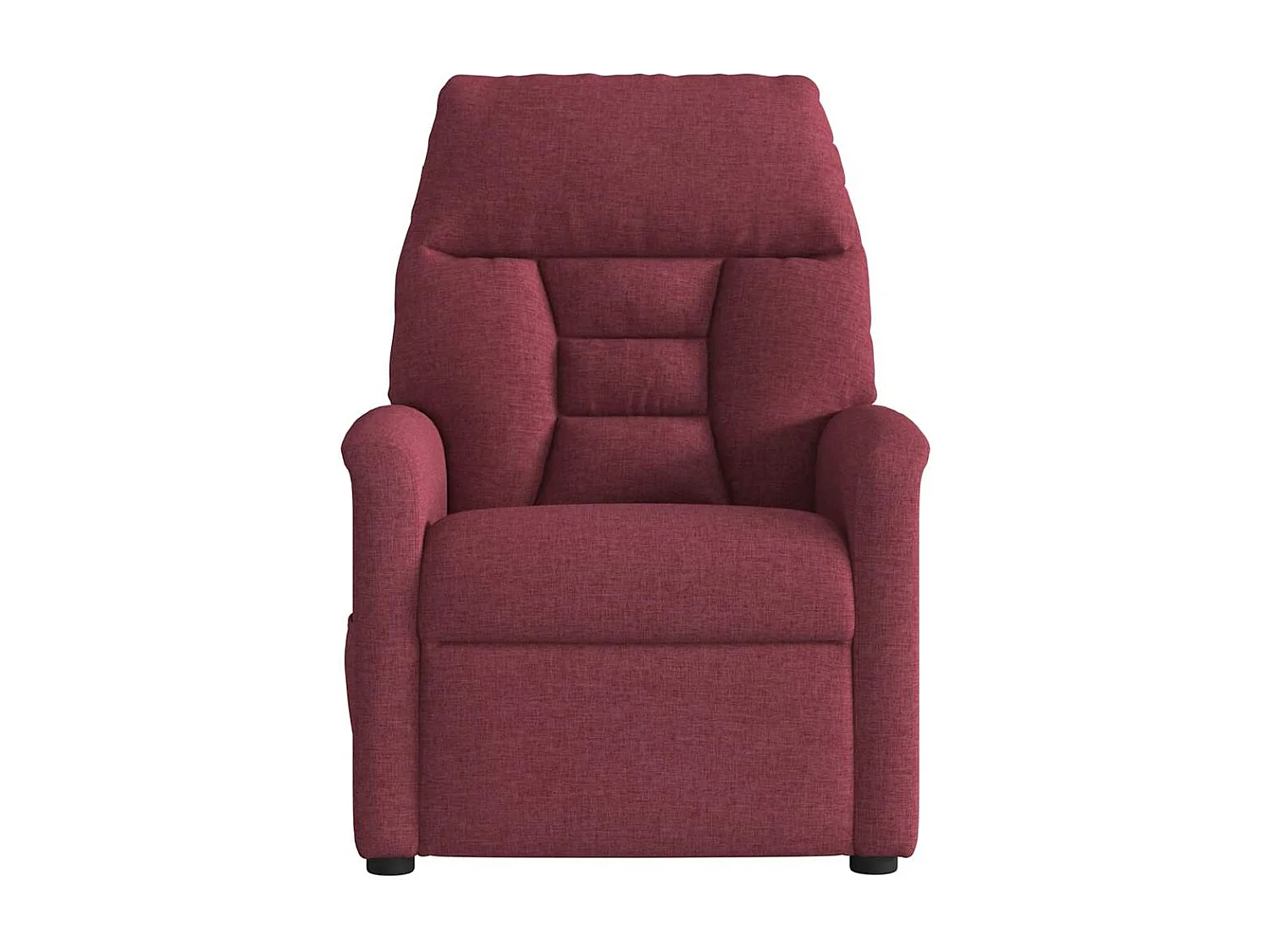 Fauteuil inclinable électrique-Fauteuil de massage de Salon Rouge bordeaux Tissu SHL3161
