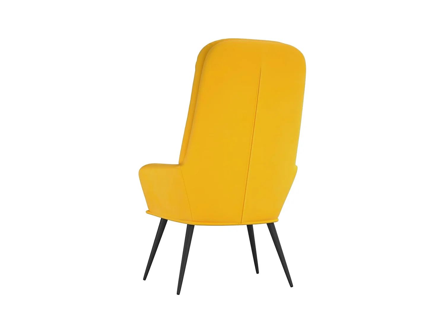 Sillón de relax | Silla de relax de terciopelo amarillo mostaza SHL9419