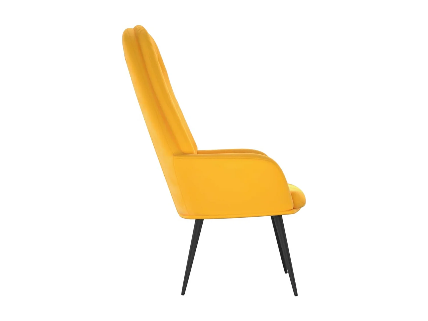 Relaxsessel | Lounge Sessel Senfgelb Samt SHL66957