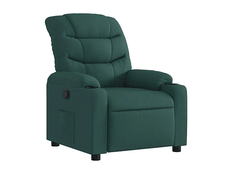Sillón de relax | Silla | Sillón reclinable de tela verde oscuro SHL6165