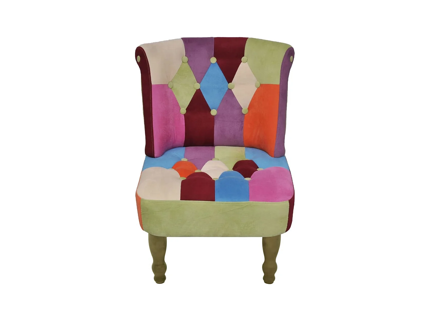 Sillones de estilo francés 2 unidades tela retales Patchwork SHL4531