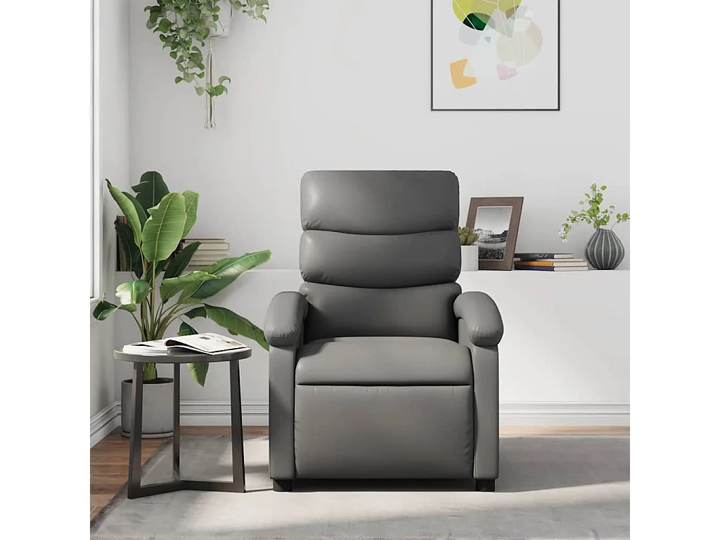 Relaxsessel | Massagesessel Grau Kunstleder SHL7275