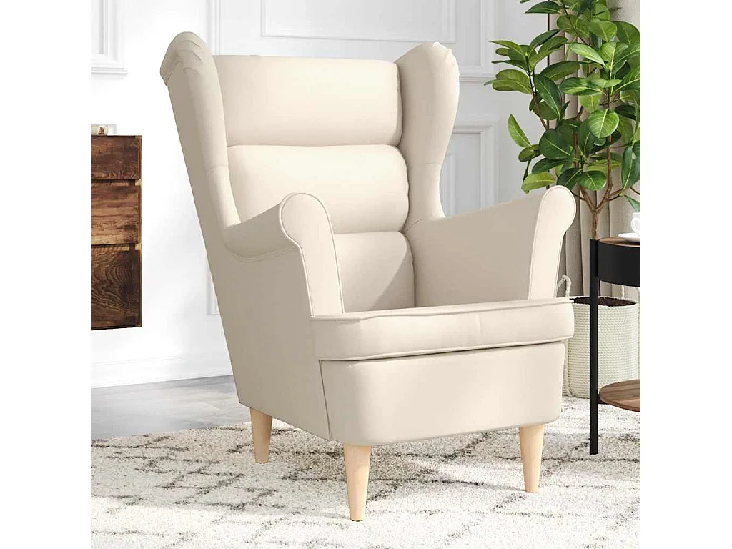 Relaxsessel-Lounge Sessel Weiß 74x84x100 cm Leinen SHL75910