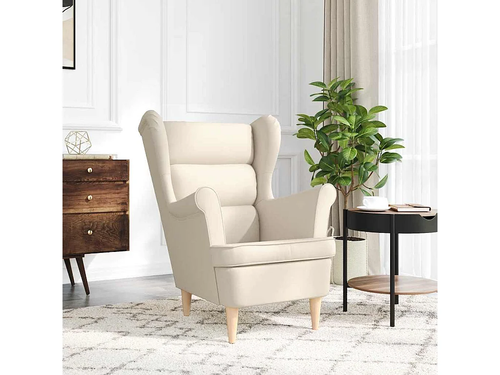 Relaxsessel-Lounge Sessel Weiß 74x84x100 cm Leinen SHL75910