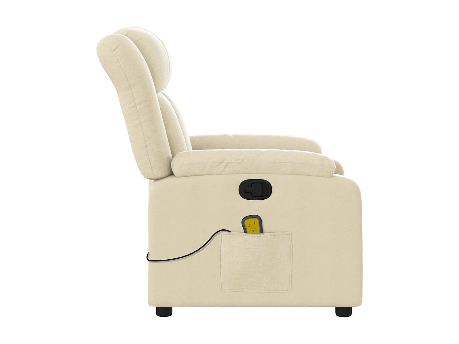 Sillón de salón | Silla | Sillón de masaje reclinable de tela crema SHL4345