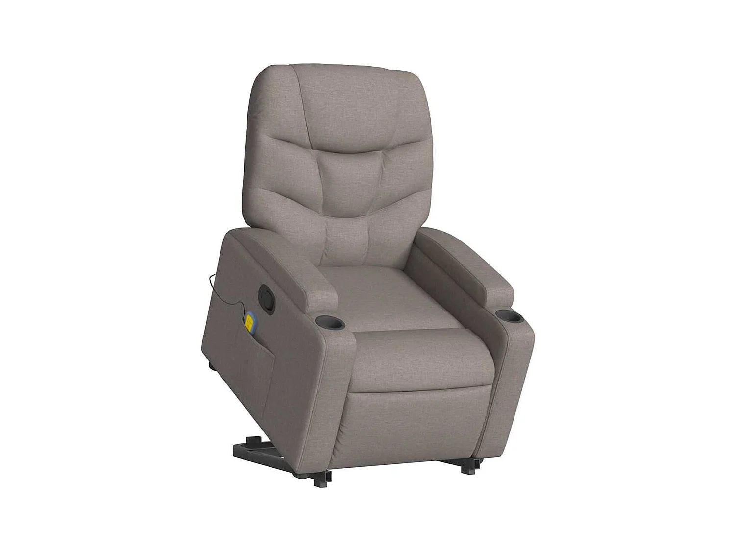 Sillón de relax | Sillón reclinable de masaje elevable tela gris taupé SHL3363