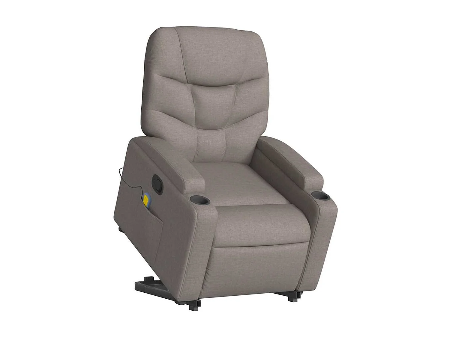 Massagesessel mit Aufstehhilfe | Relaxsessel Taupe Stoff SHL24045