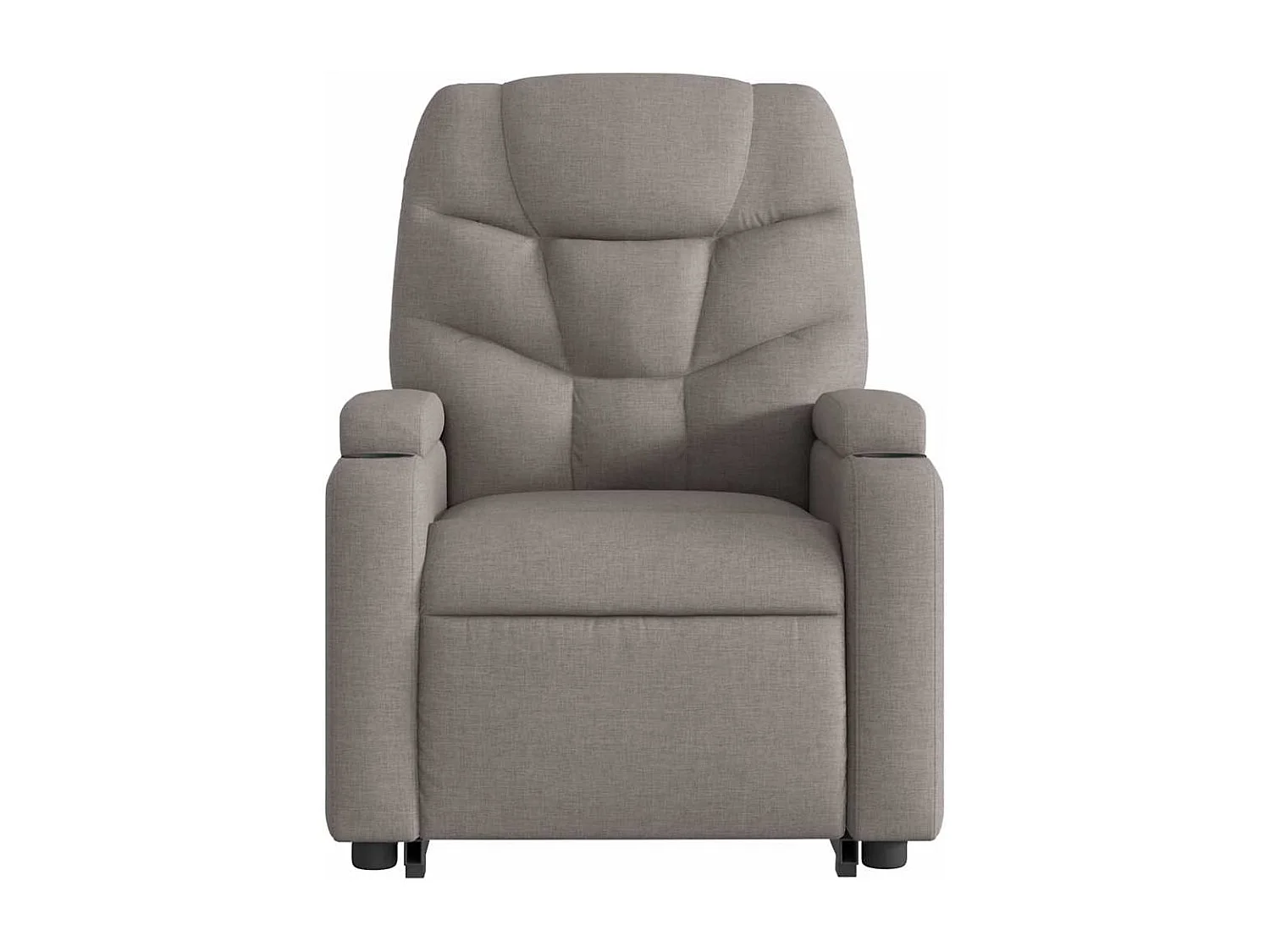 Massagesessel mit Aufstehhilfe | Relaxsessel Taupe Stoff SHL24045