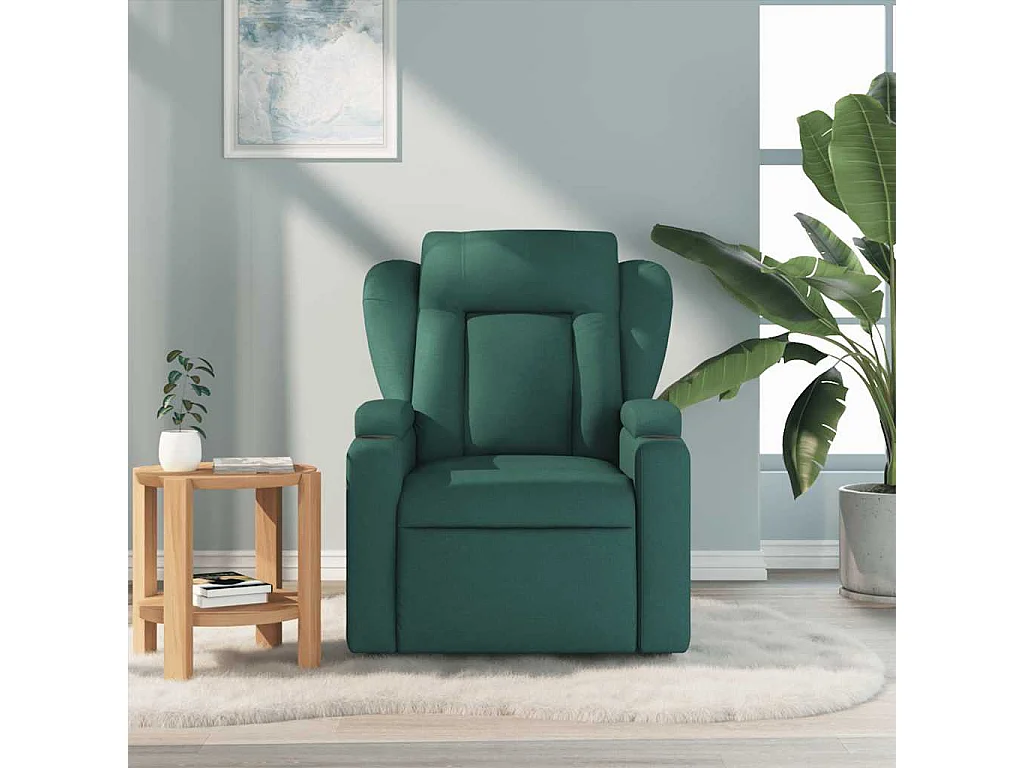 Relaxsessel | Massagesessel Dunkelgrün Stoff SHL18317