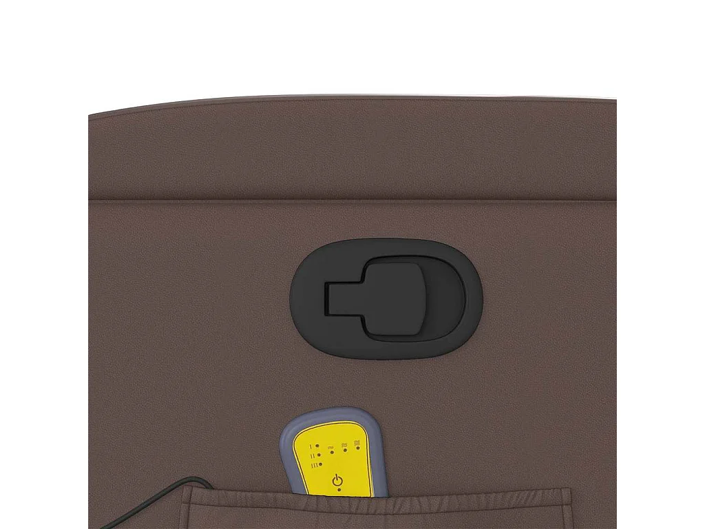 Sillón de salón | Silla | Sillón de masaje reclinable cuero sintético marrón SHL8736