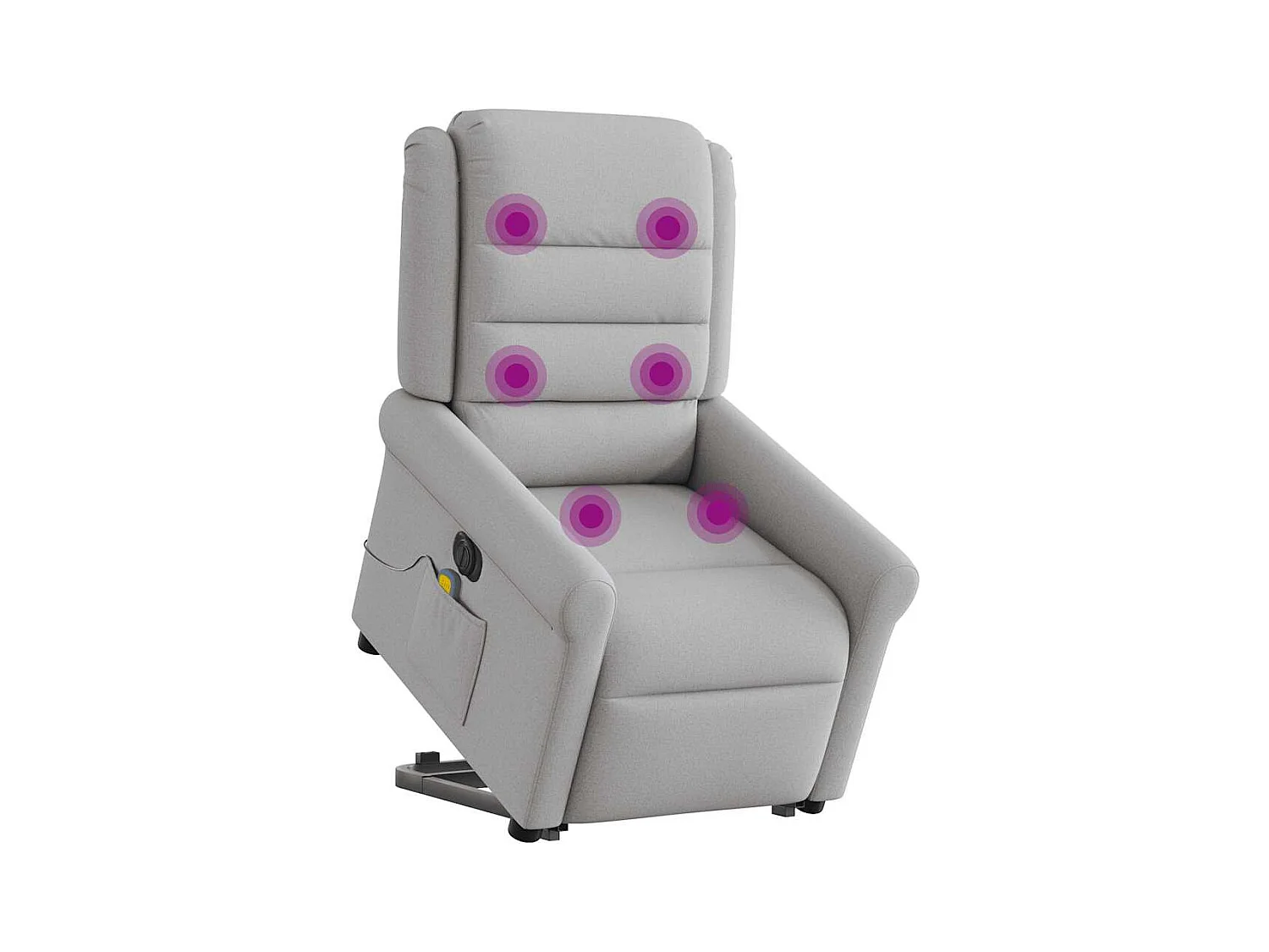 Sillón de salón | Silla | Sillón de masaje eléctrico reclinable elevable tela gris nube SHL2831