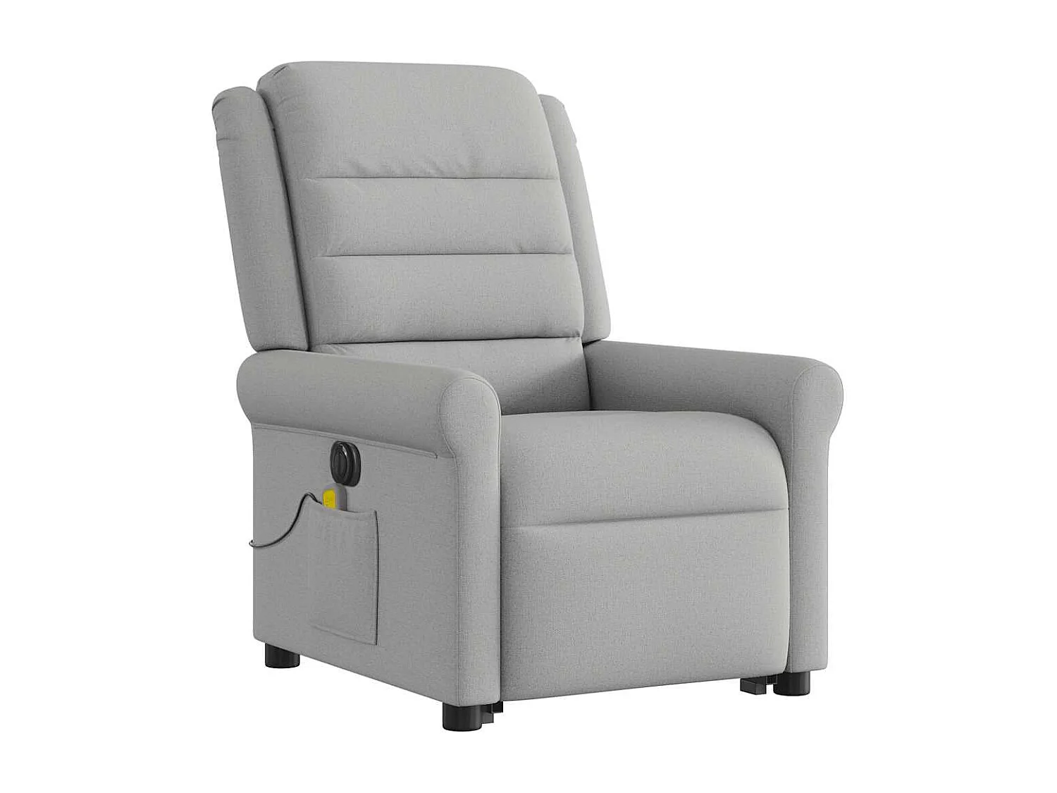 Fauteuil inclinable électrique-Chaise de relax-Fauteuil de Massage gris nuage tissu SHL1669