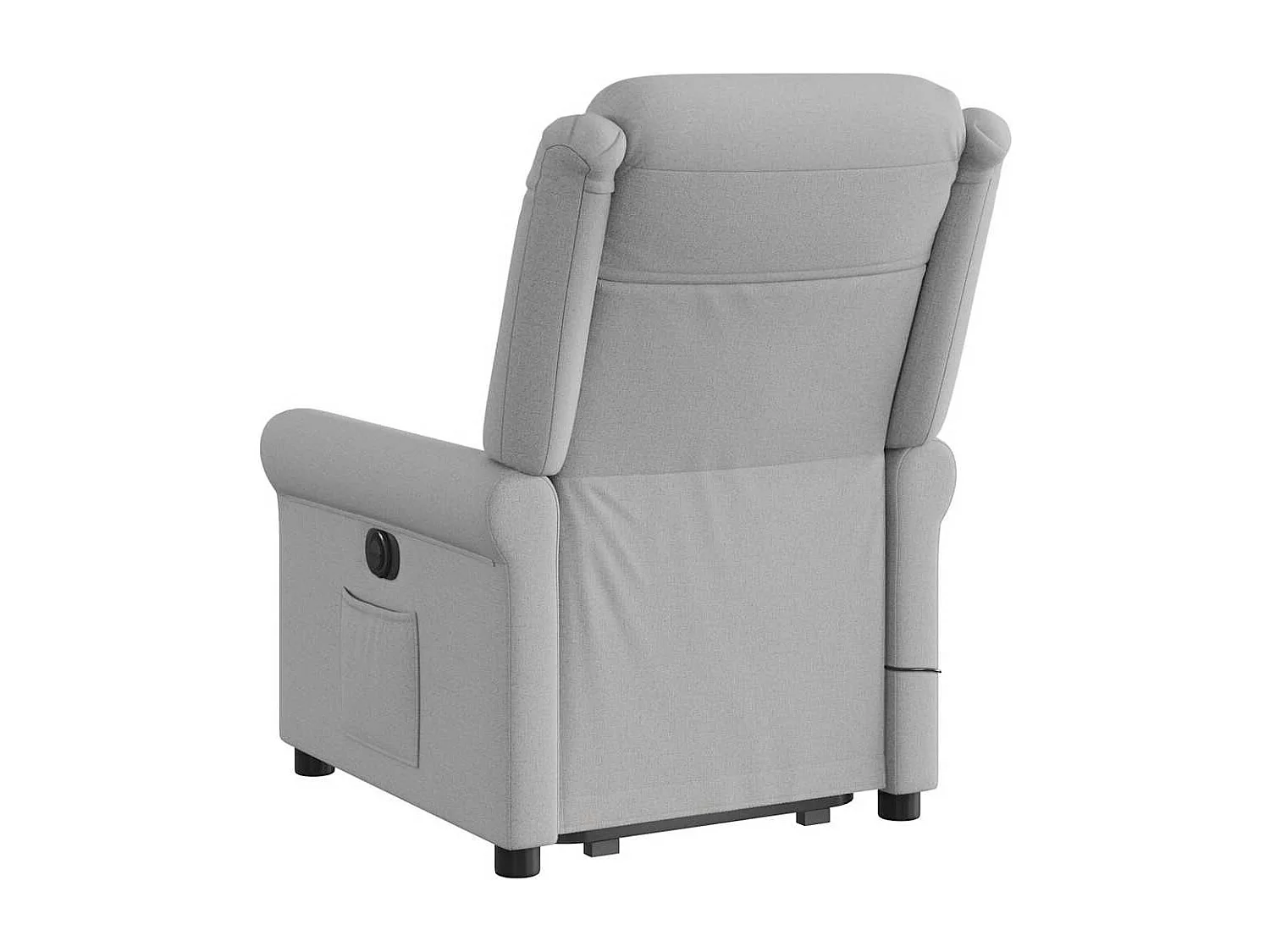 Fauteuil inclinable électrique-Chaise de relax-Fauteuil de Massage gris nuage tissu SHL1669