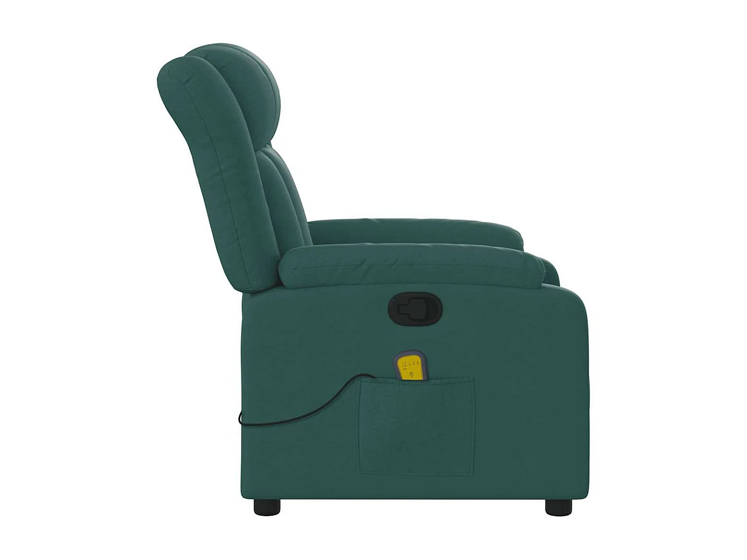 Fauteuil inclinable-Chaise de relax-Fauteuil de Massage Vert foncé Tissu SHL2296