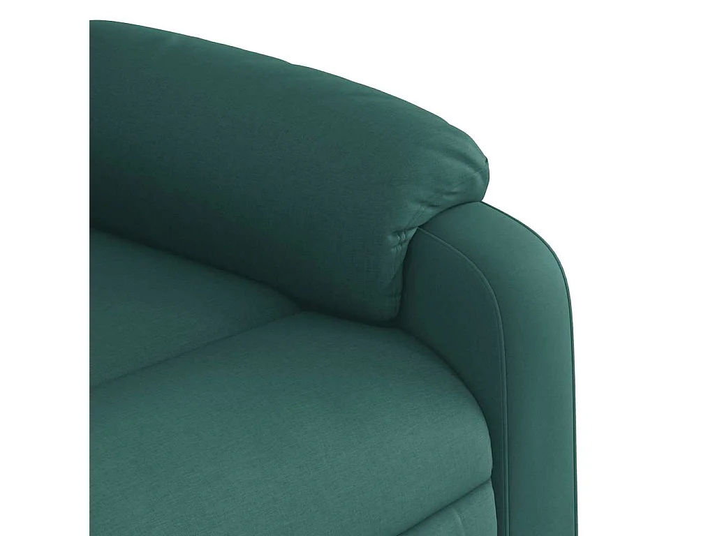 Fauteuil inclinable-Chaise de relax-Fauteuil de Massage Vert foncé Tissu SHL2296
