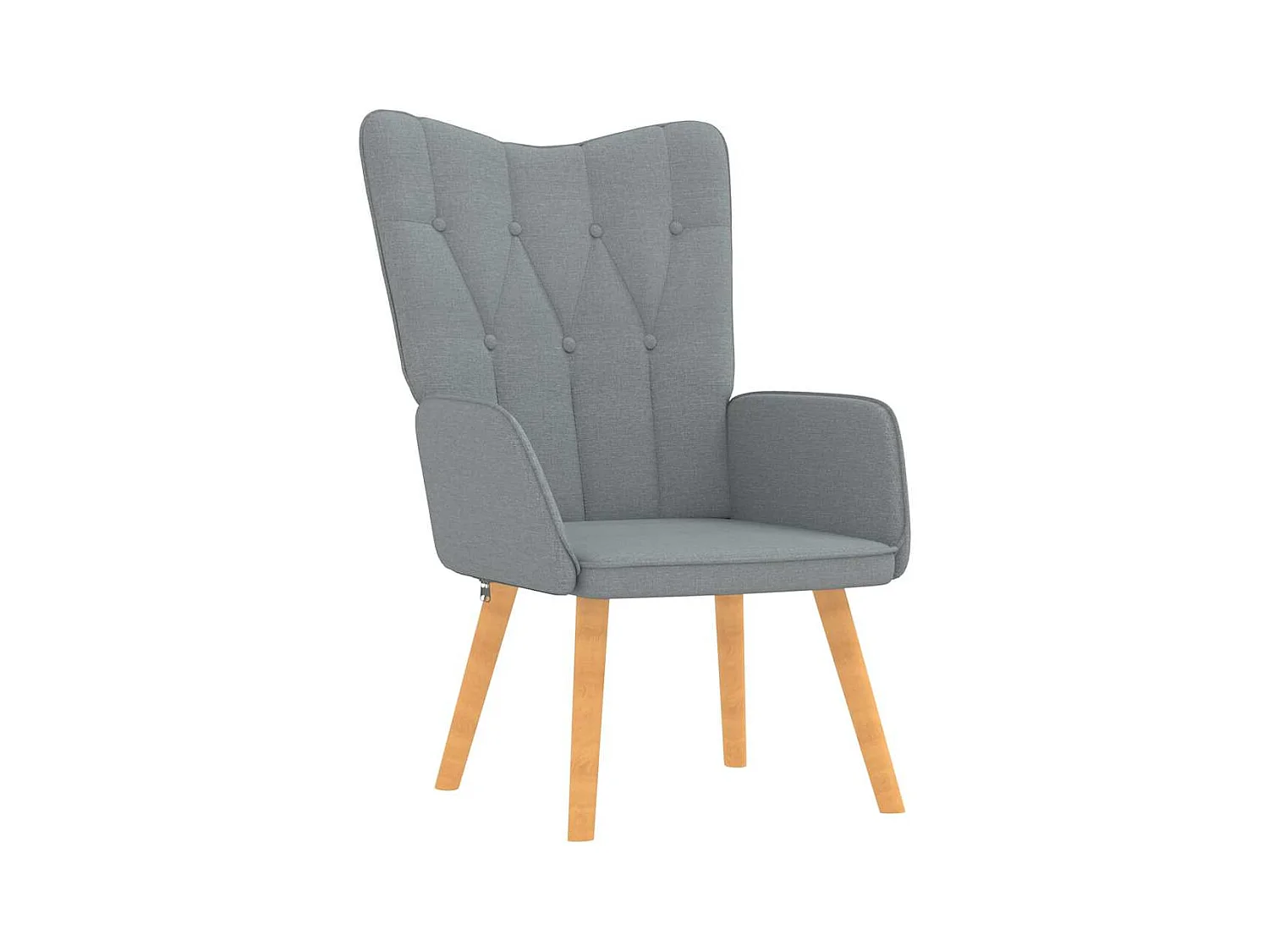 Sillón de relax | Sillón relax con taburete tela gris claro SHL7096