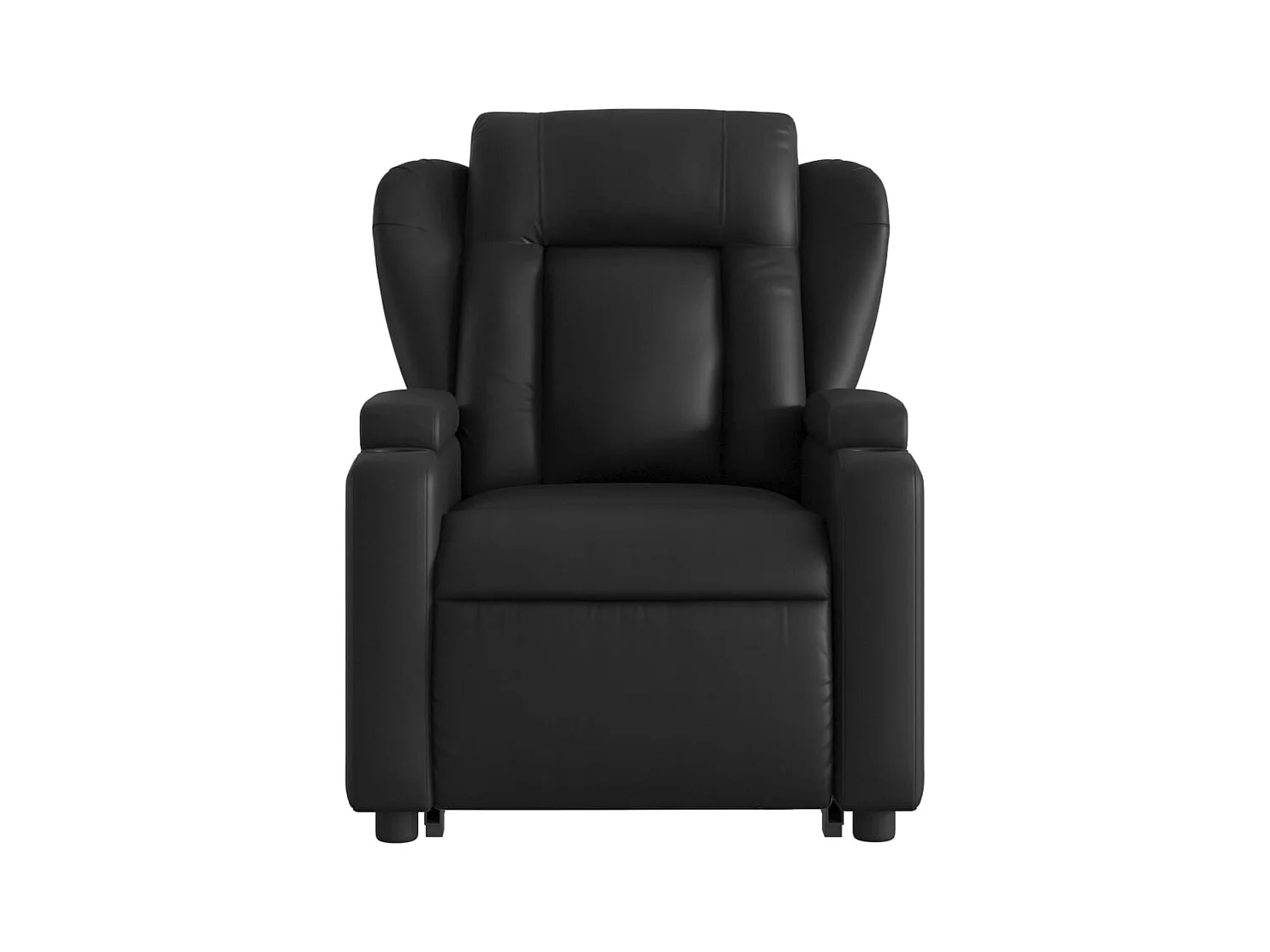 Sillón de relax | Sillón reclinable y elevable eléctrico cuero sintético negro SHL5804