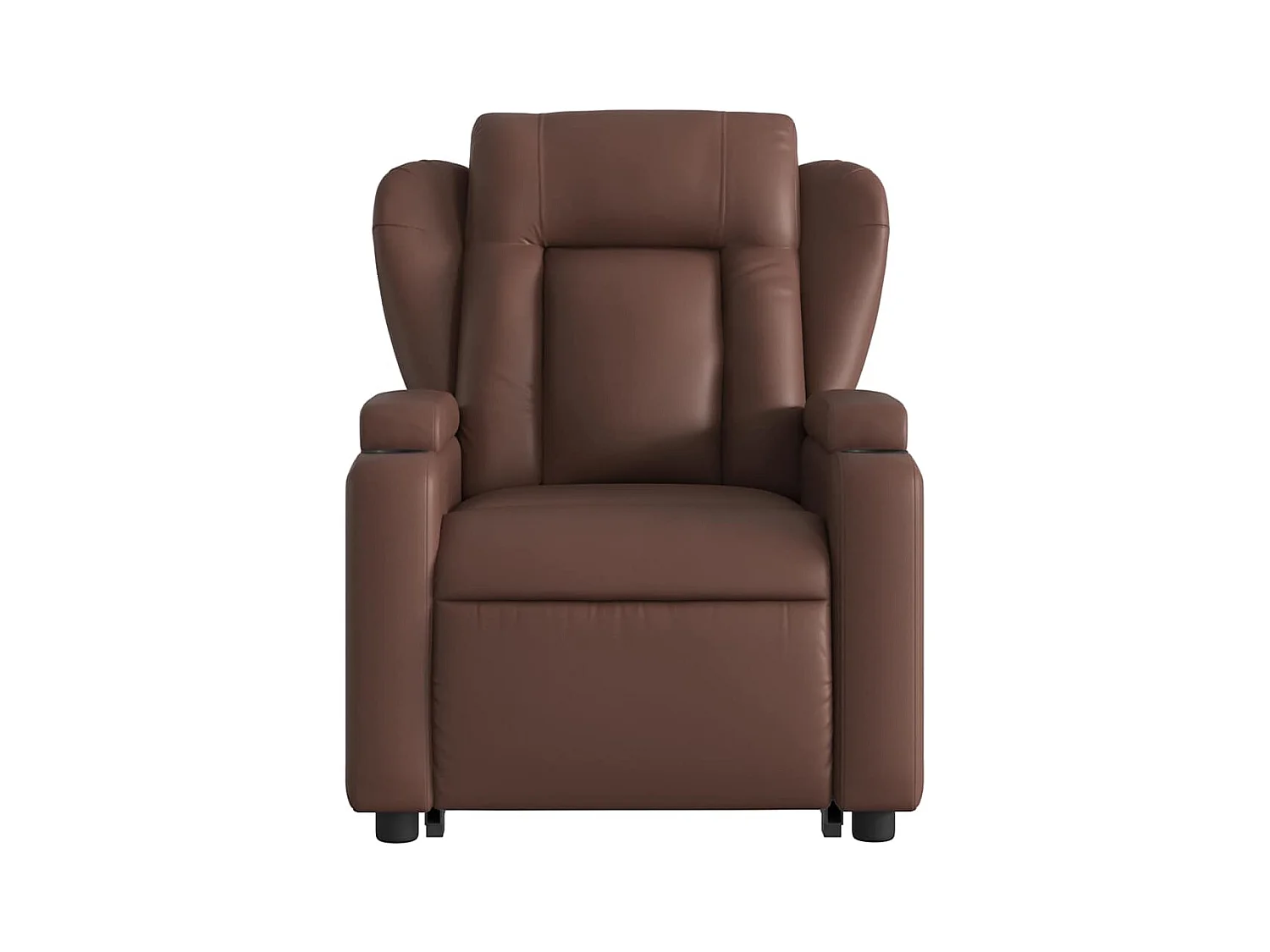 Fauteuil inclinable électrique-Chaise de relax-Fauteuil salon marron similicuir SHL3378