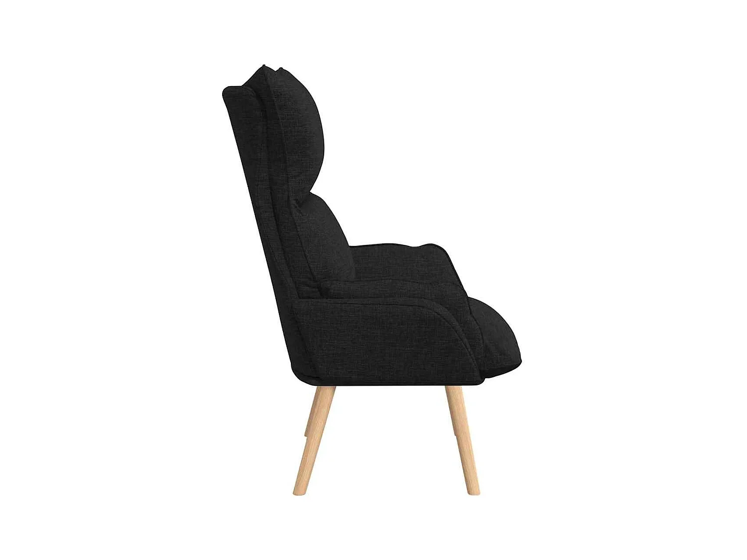 Poltrona | Cadeira de Sala | Cadeira Relaxante Preto 69x74x93 cm tecido SHL513884