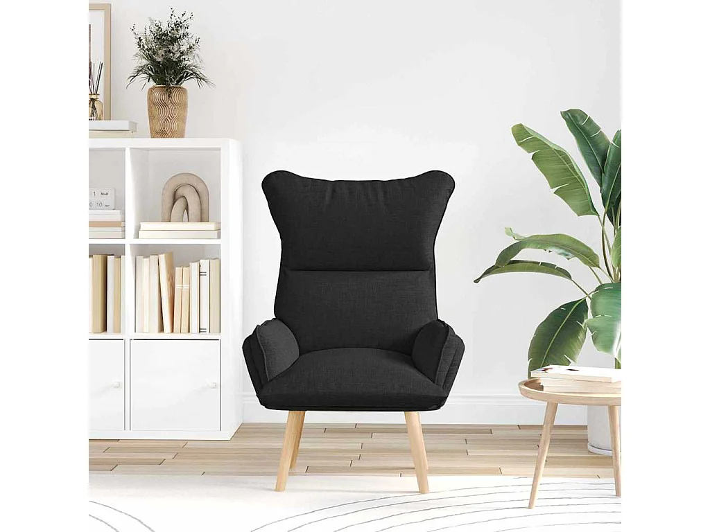 Sillón de relax | Silla Relax | Sillón de salón Negro 69x74x93 cm tela SHL5704