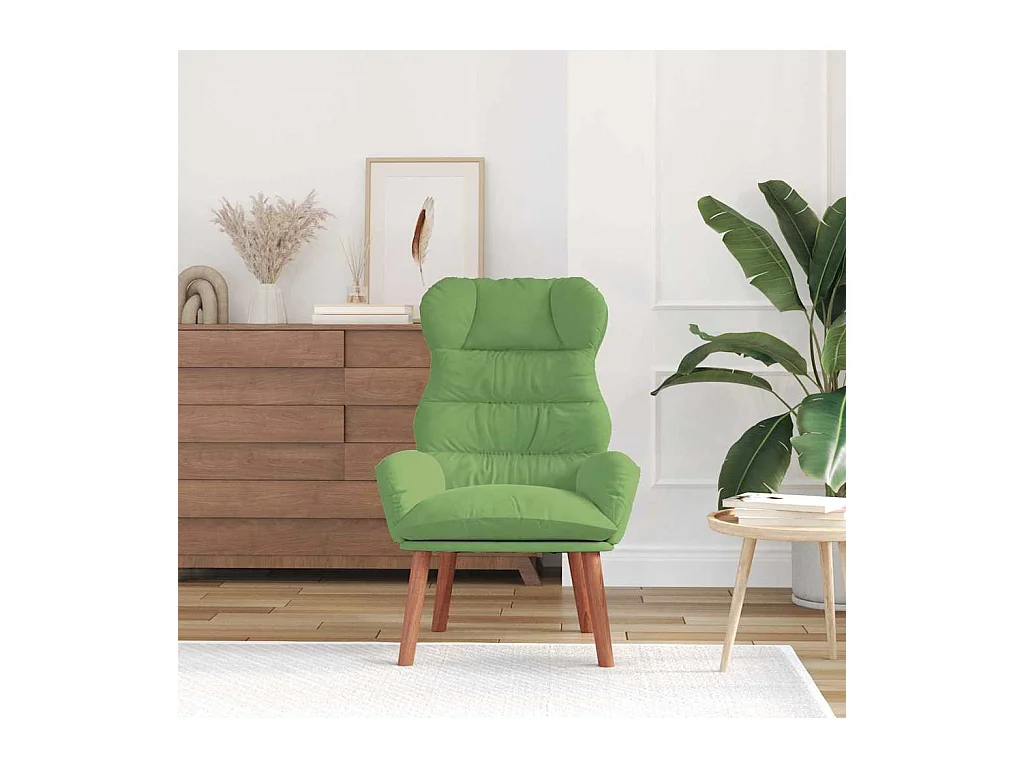 Sillón de relax | Silla Relax | Sillón de salón Verde claro 69x74x93 cm Terciopelo SHL9072