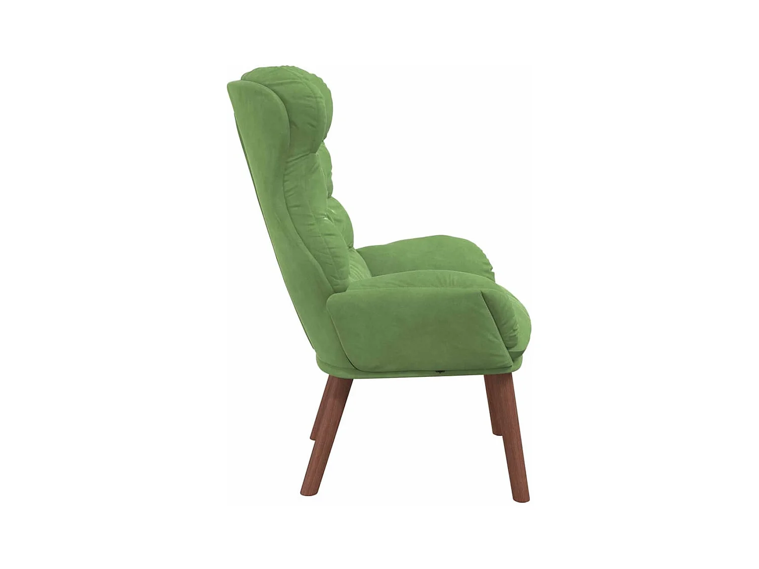 Sillón de relax | Silla Relax | Sillón de salón Verde claro 69x74x93 cm Terciopelo SHL9072