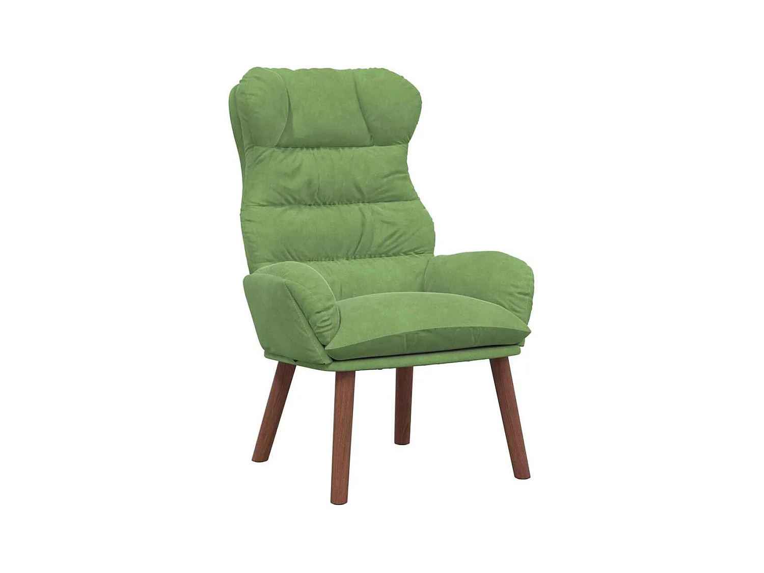 Fauteuil Salon-Chaise de relax Vert clair 69x74x93 cm Velours SHL4895