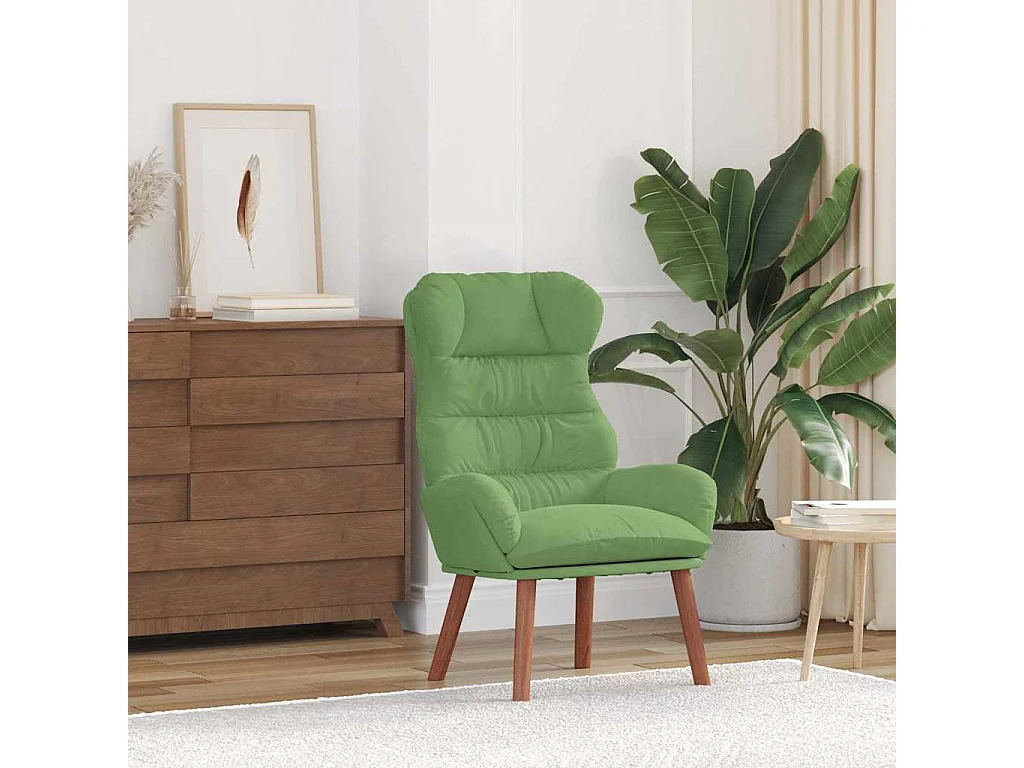 Sillón de relax | Silla Relax | Sillón de salón Verde claro 69x74x93 cm Terciopelo SHL9072