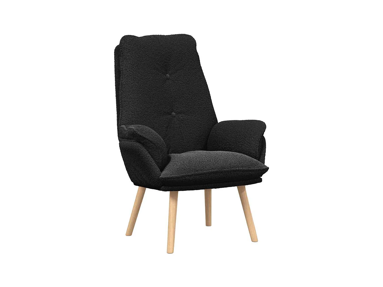 Sillón de relax | Silla Relax | Sillón de salón Negro 69x74x93 cm tela SHL3971