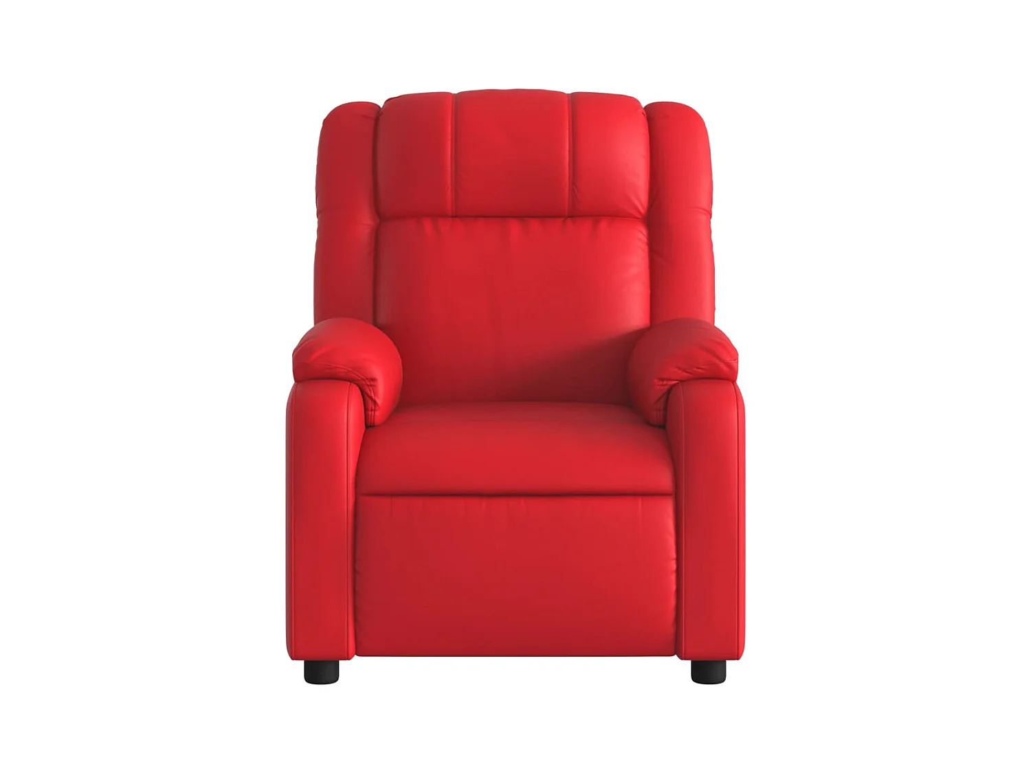 Sillón de relax | Sillón reclinable de cuero sintético rojo SHL5154