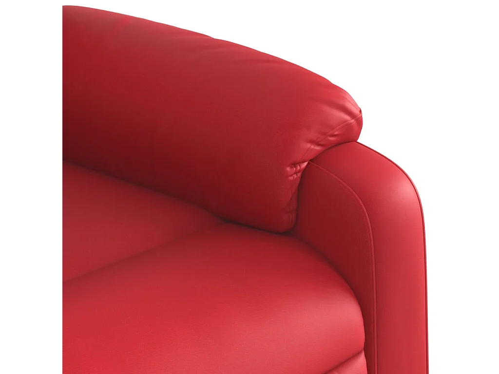 Relaxstoel | Fauteuil verstelbaar kunstleer rood
