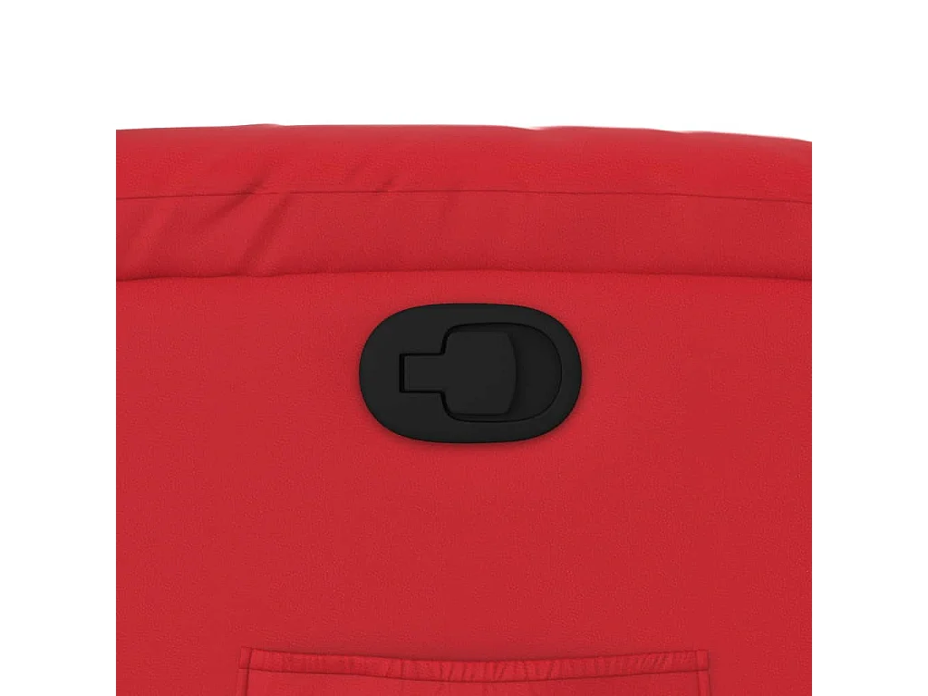Relaxstoel | Fauteuil verstelbaar kunstleer rood