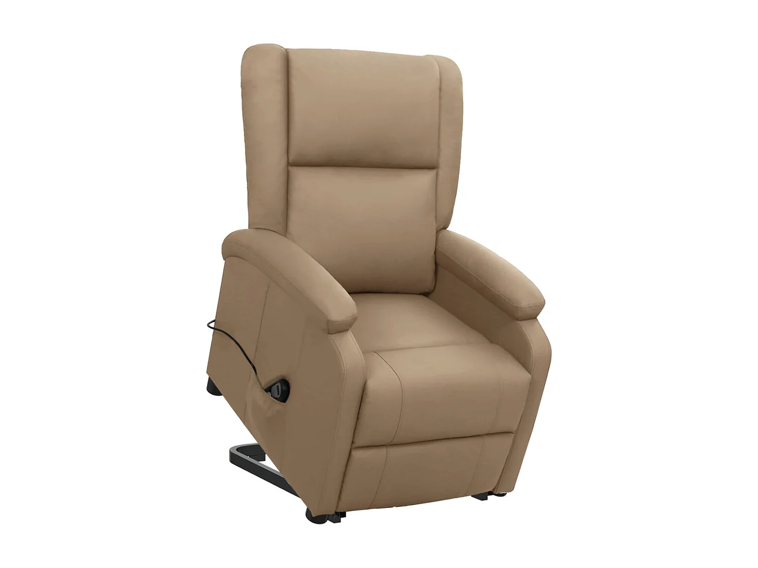 Poltrona elevatória couro artificial cappuccino SHL829827