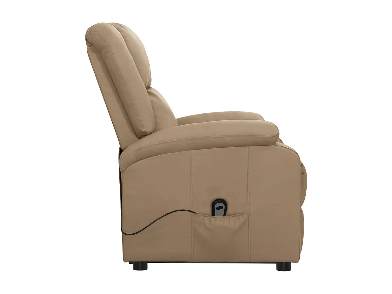 Poltrona elevatória couro artificial cappuccino SHL829827